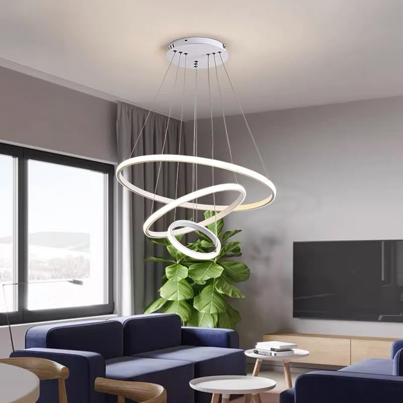 3Ring Modern LED Chandelier FazNova Ceiling Chandelier | Elegant & Modern Lighting for Sophisticated Interiors