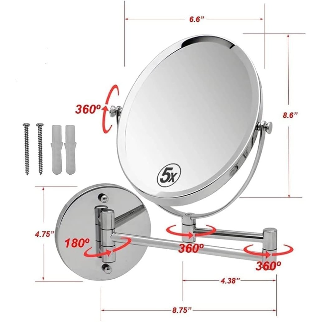 Double Sided with Magnifying Mirror