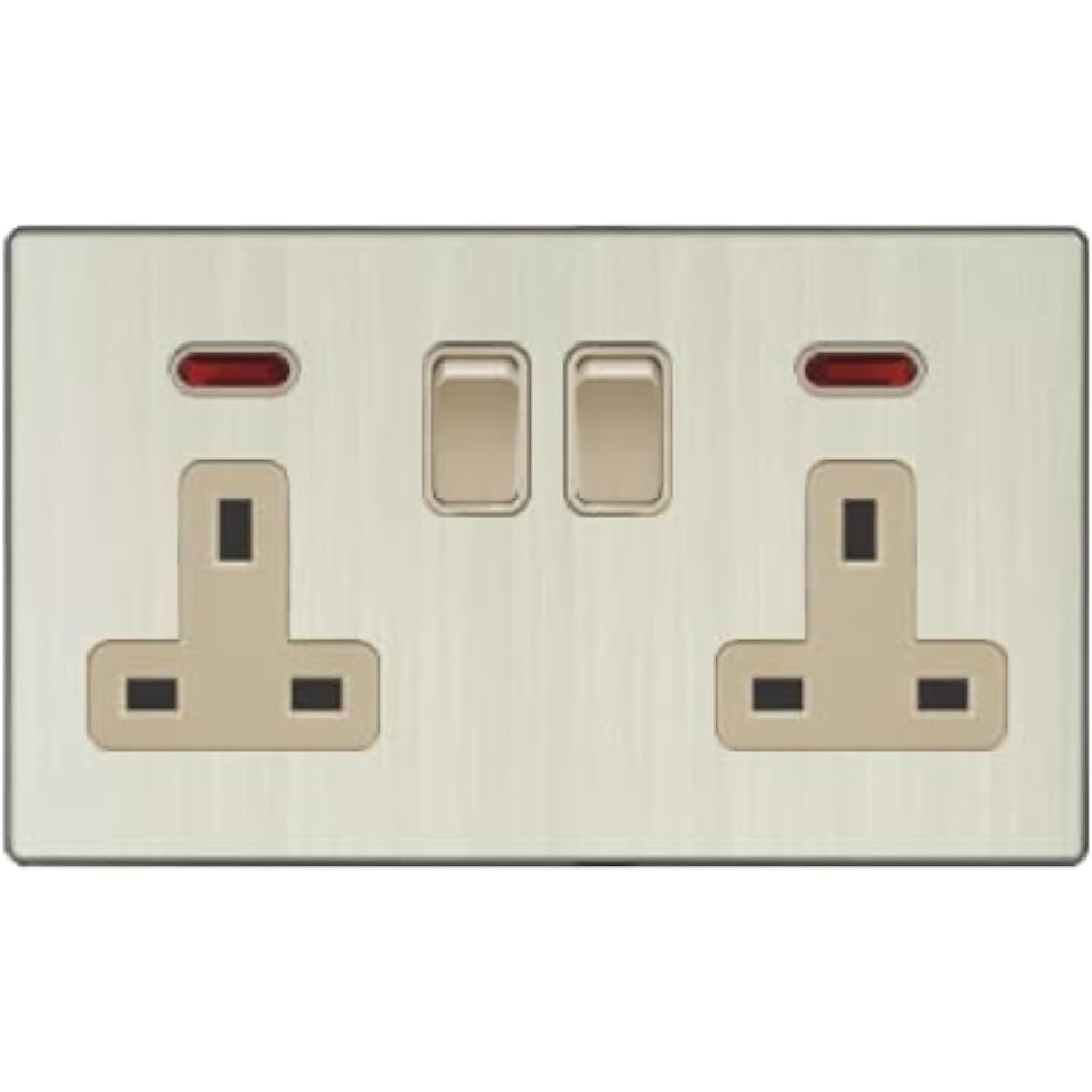 Double Socket with Neon