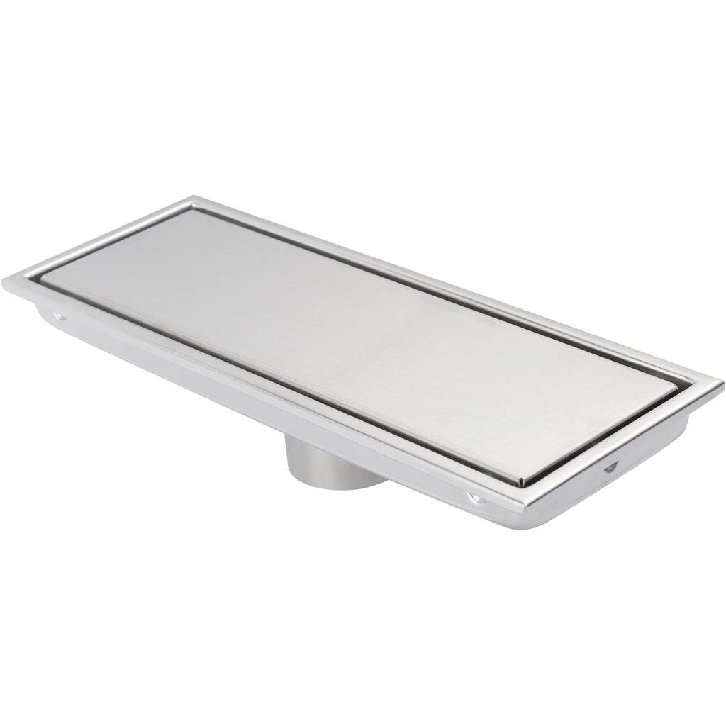 DEOKXZ 12-Inch Brushed Nickel Linear Shower Drain