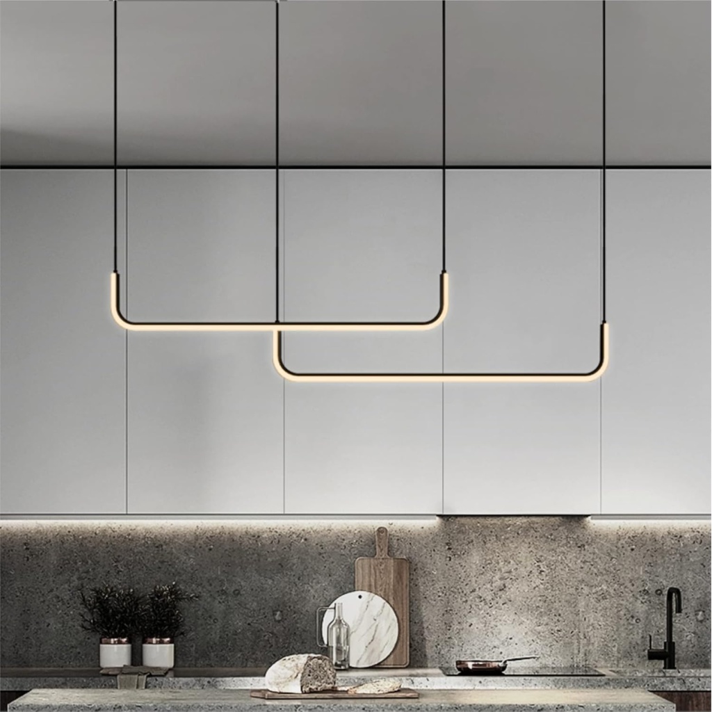 V.MAX Modern Chandelier 90cm | Linear LED Chandelier