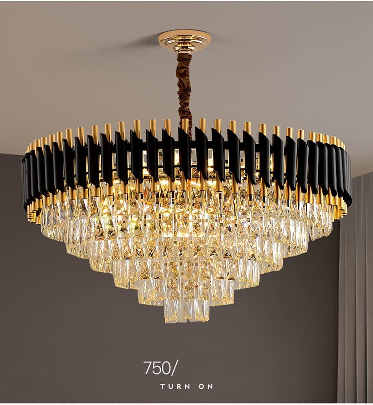 Crystal Chandelier Ceiling Lamp | FazNova Lighting | Energy-Efficient & Long-Lasting Illumination