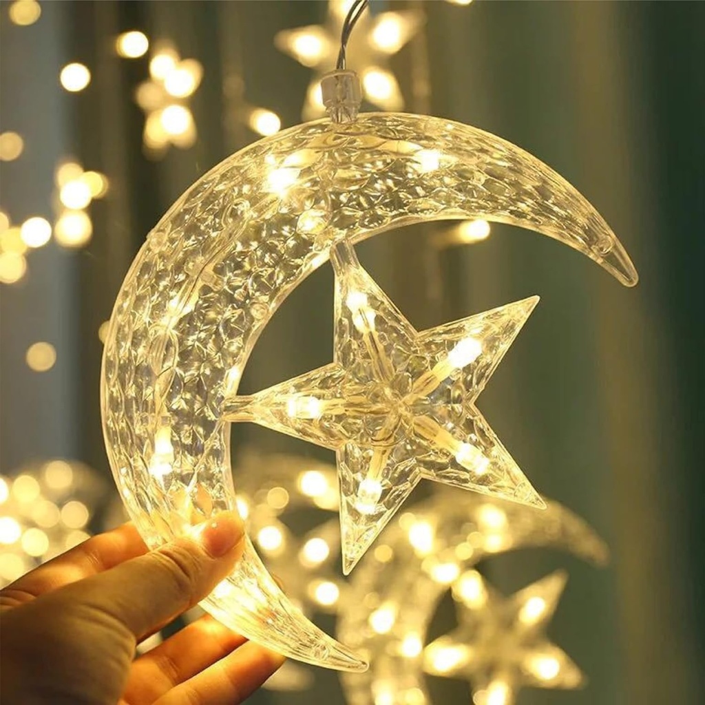 Moon-Star String LED Lights | LED Wall Light | Modern & Energy-Efficient Lighting for Indoor & Outdoor Spaces