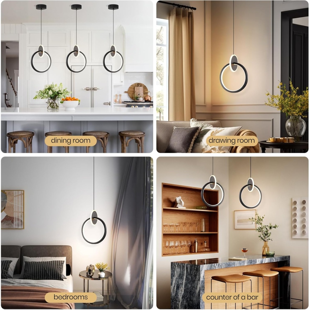 LED Hanging Ceiling Light Fixture | FazNova Ceiling Chandelier | Elegant & Modern Lighting for Sophisticated Interiors